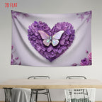 Purple Flower Photo Background Cloth