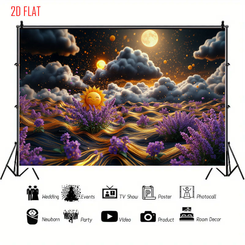 Sunflower Sea Photo Backdrop