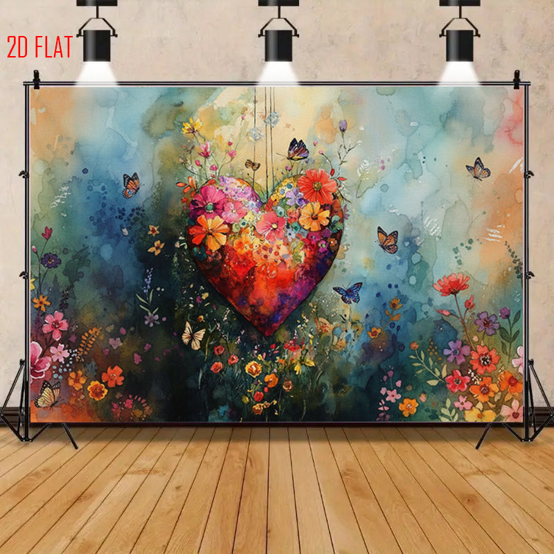 Watercolor Style Photo Backdrop