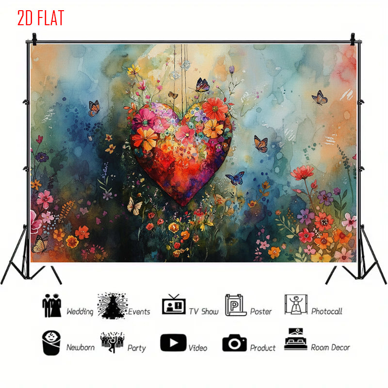 Watercolor Style Photo Backdrop