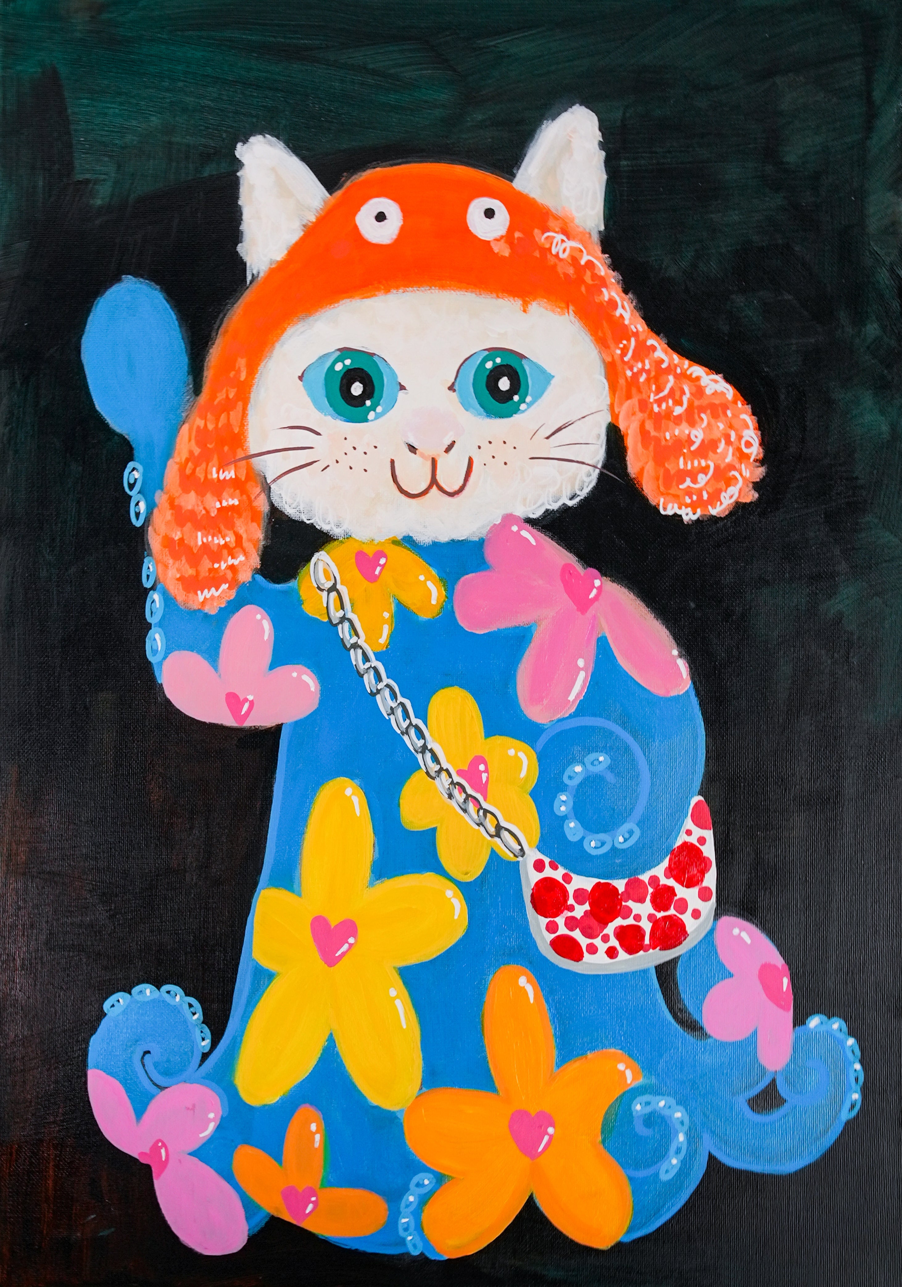 Flower - Laden Cat’s Night Time