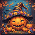 Halloween Pumpkin Background Cloth