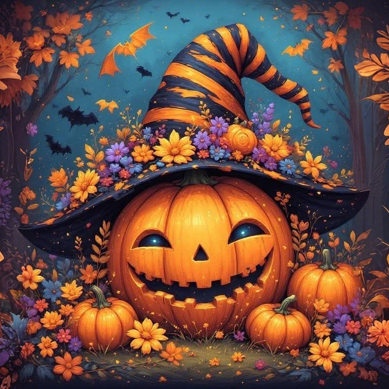 Halloween Pumpkin Background Cloth