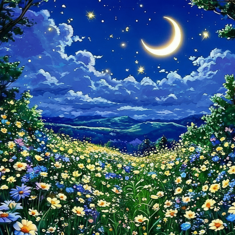 Fairy Tale Star Moon Backdrop