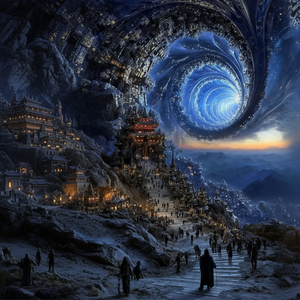 Double Whirlpool Sci-fi Backdrop