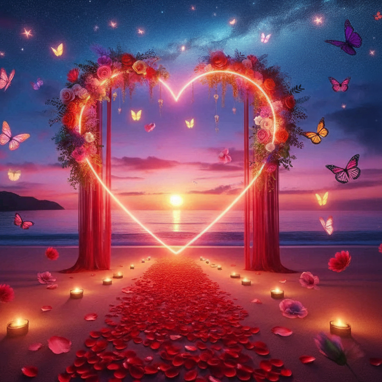 Beach Love Photo Backdrop