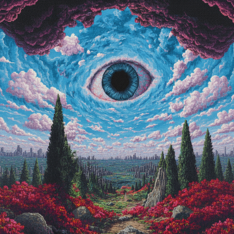 Surreal Eye Photo Backdrop
