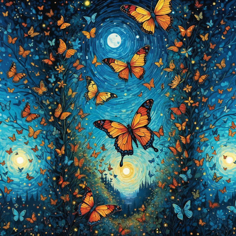 Dream Wind Butterfly Backdrop