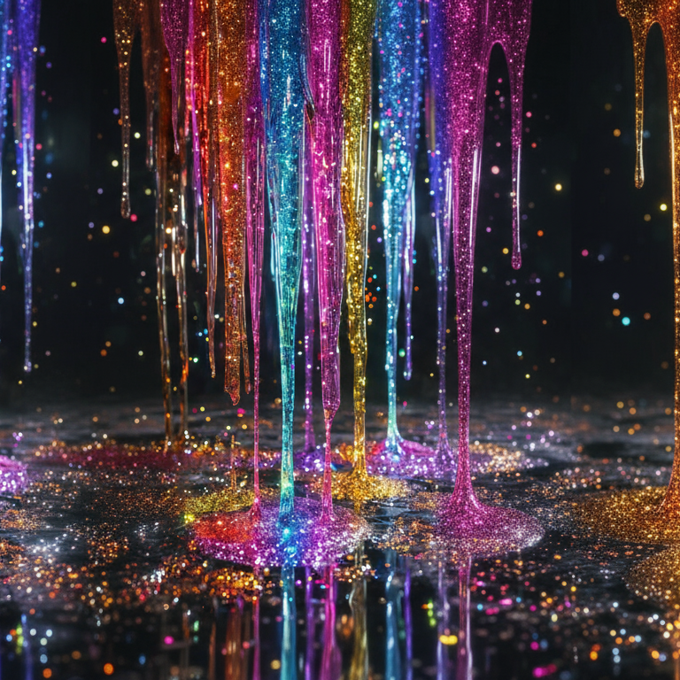 Colorful Streamers Background Cloth