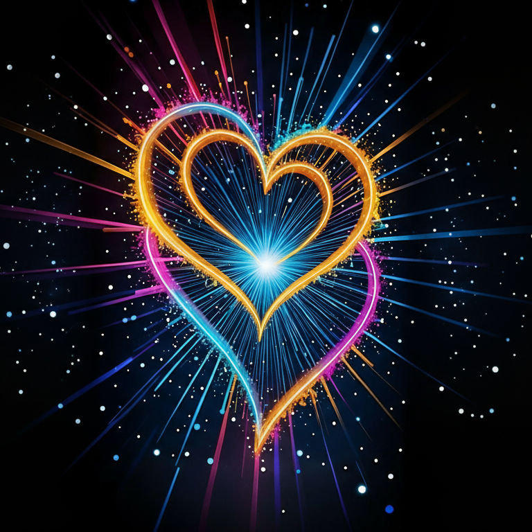 Colorful Love Light Backdrop