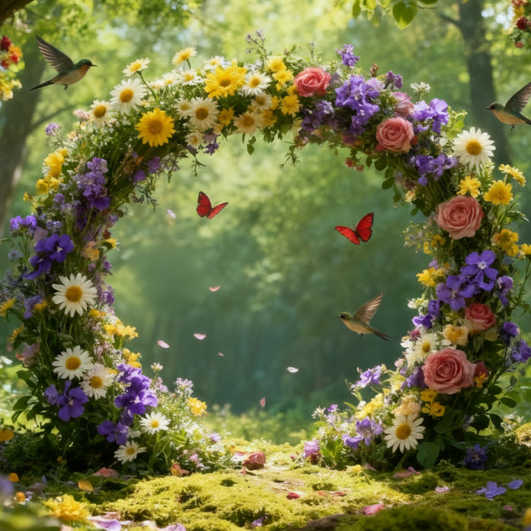 Natural Forest Arch Backdrop