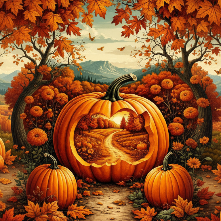 Pumpkin Autumn Photo Background Cloth