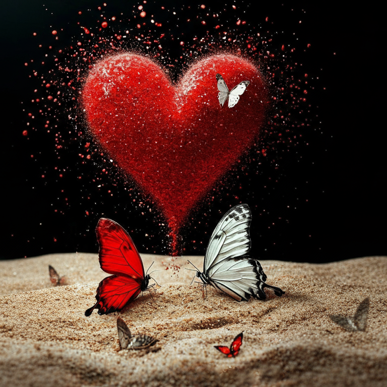 Red Heart Photo Backdrop