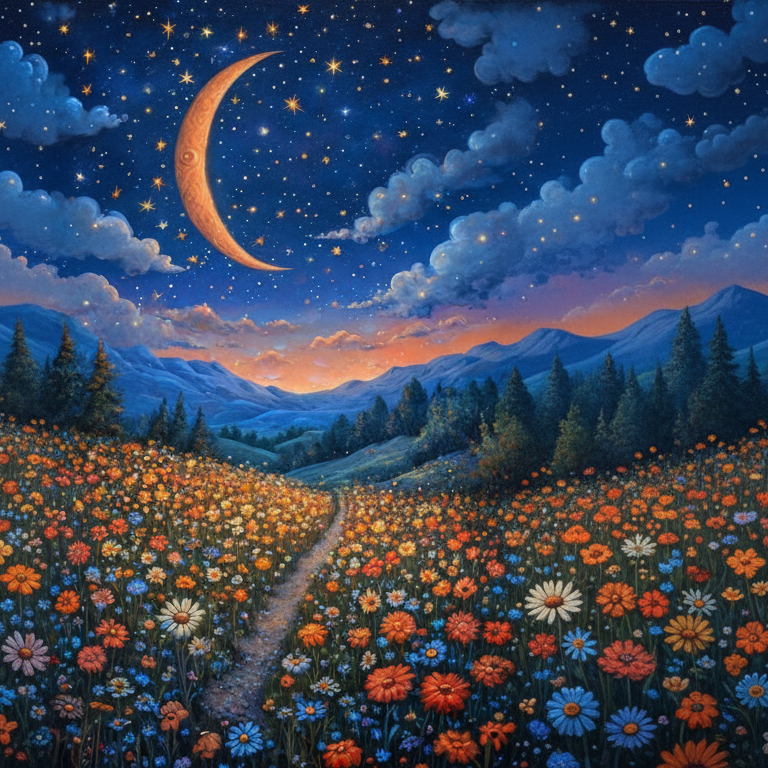 Star Moon Photo Backdrop