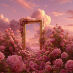 Rose Door Photo Backdrop