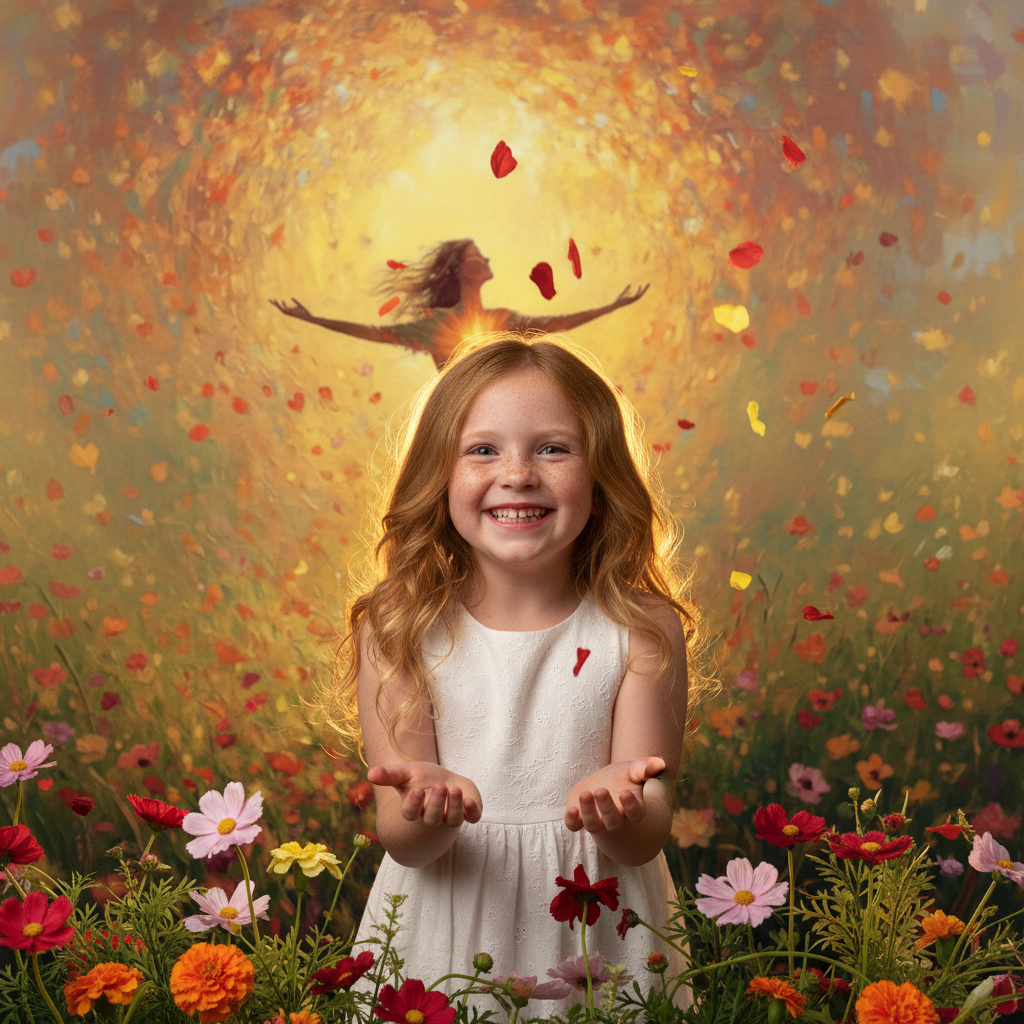 Golden Flower Backdrop Cloth