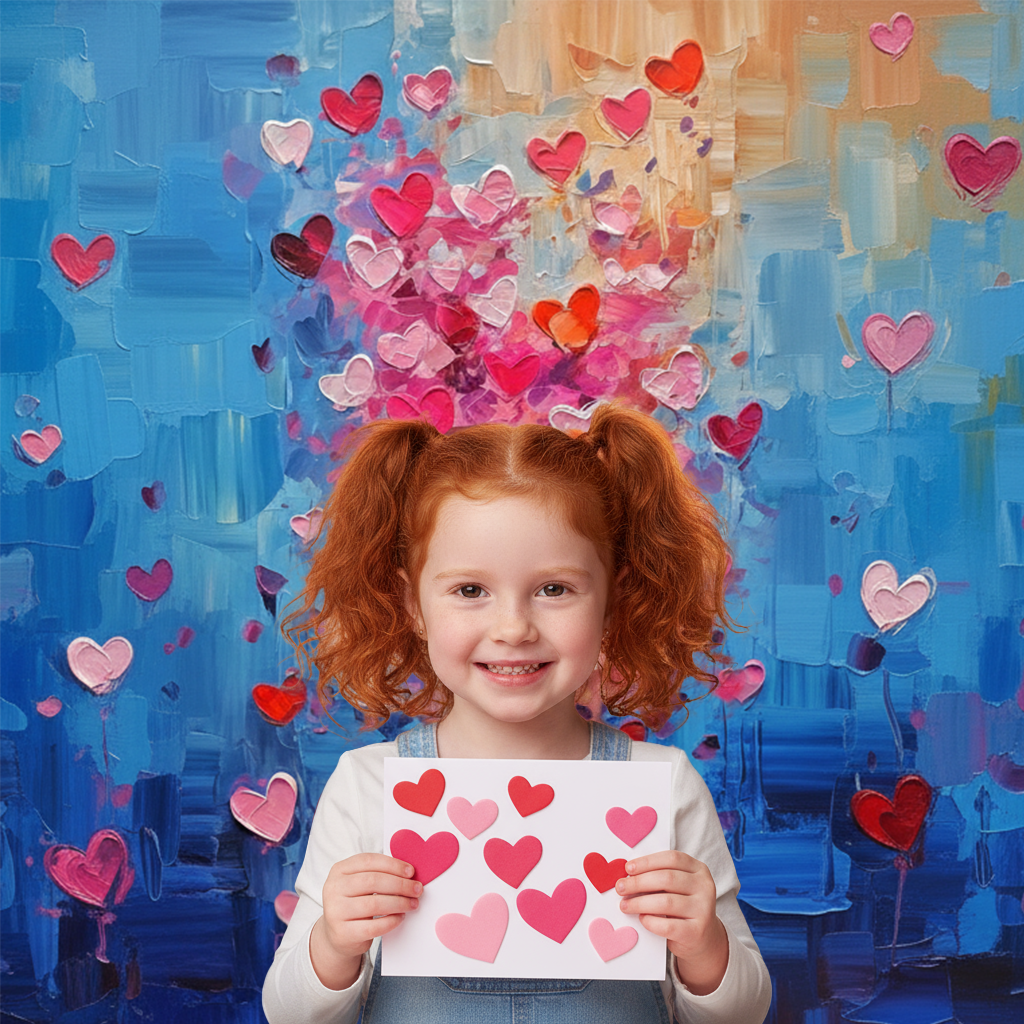 Love Oil Painting Backdrop