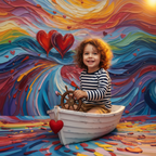 Colorful Love Oil Backdrop