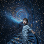 Starry Sky Ladder Backdrop