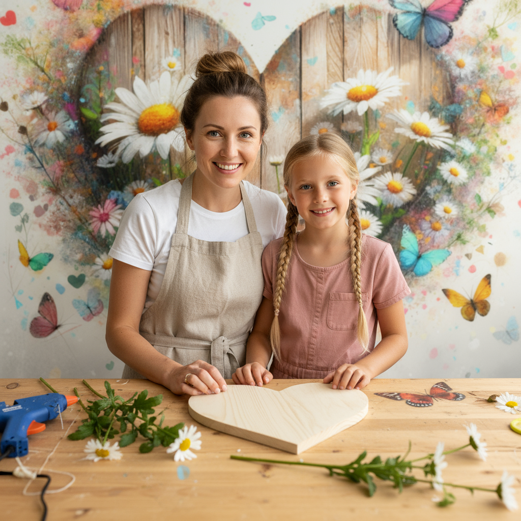 Love Daisy Butterfly Backdrop