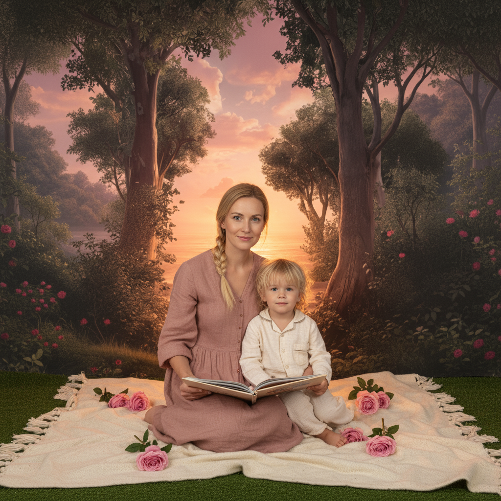 Rose Forest Photo Backdrop