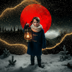 Red Moon Photo Backdrop