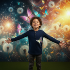 Color Butterfly Photo Background Cloth