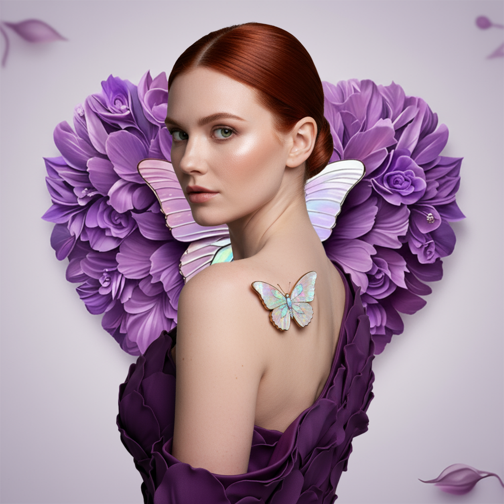 Purple Flower Photo Background Cloth