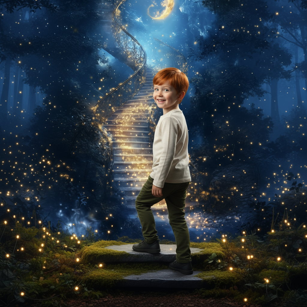 Star Ladder Forest Photo Background Cloth