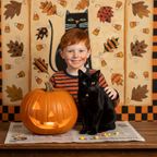 Halloween Cat Photo Background Cloth