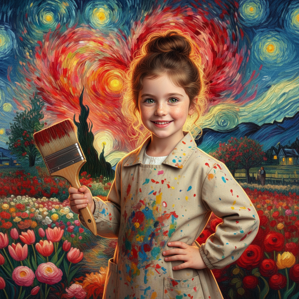 Van Gogh Style Photo Background Cloth