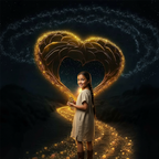 Black Gold Love Light Backdrop