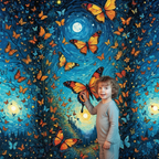 Dream Wind Butterfly Backdrop