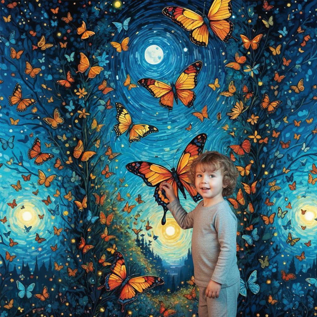 Dream Wind Butterfly Backdrop