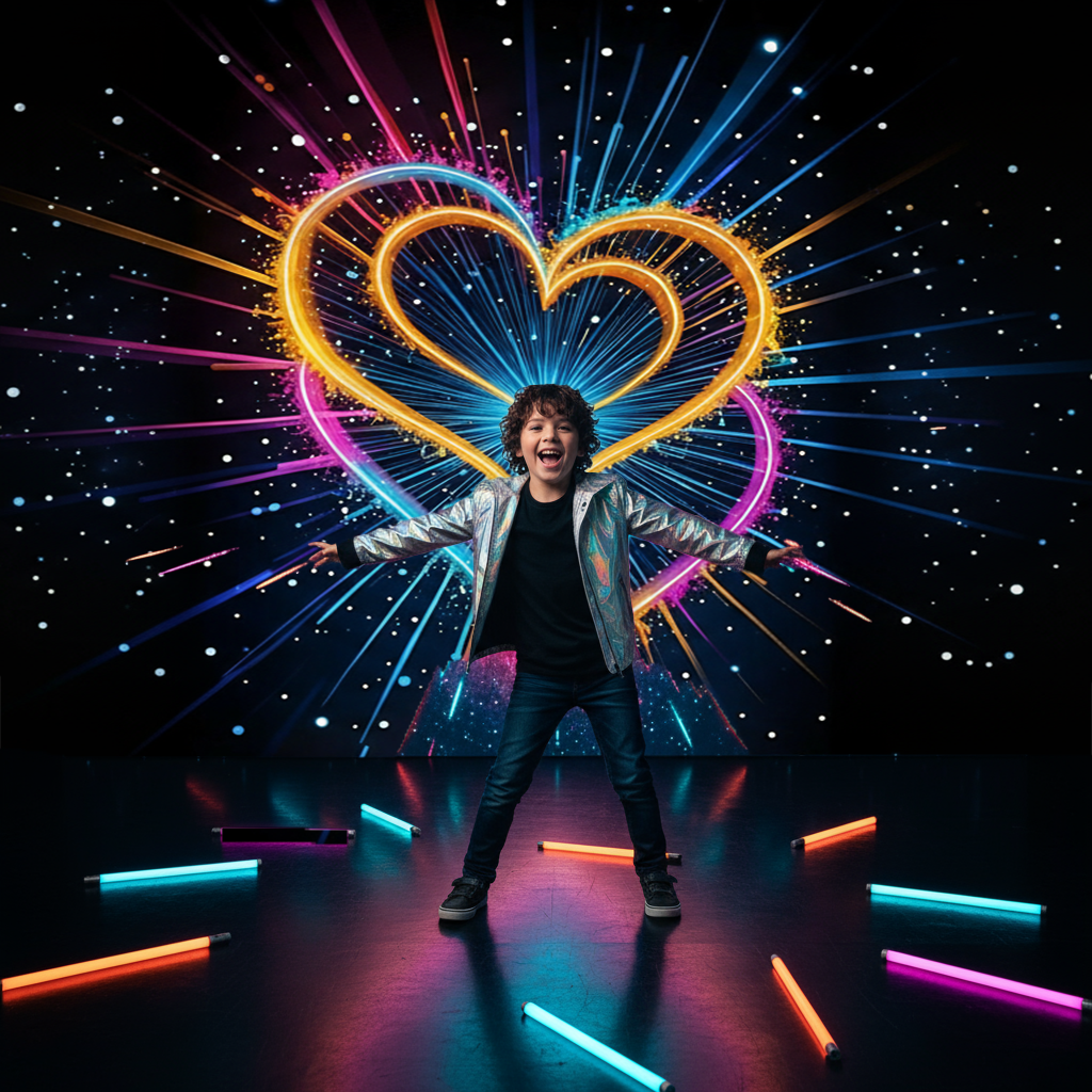 Colorful Love Light Backdrop