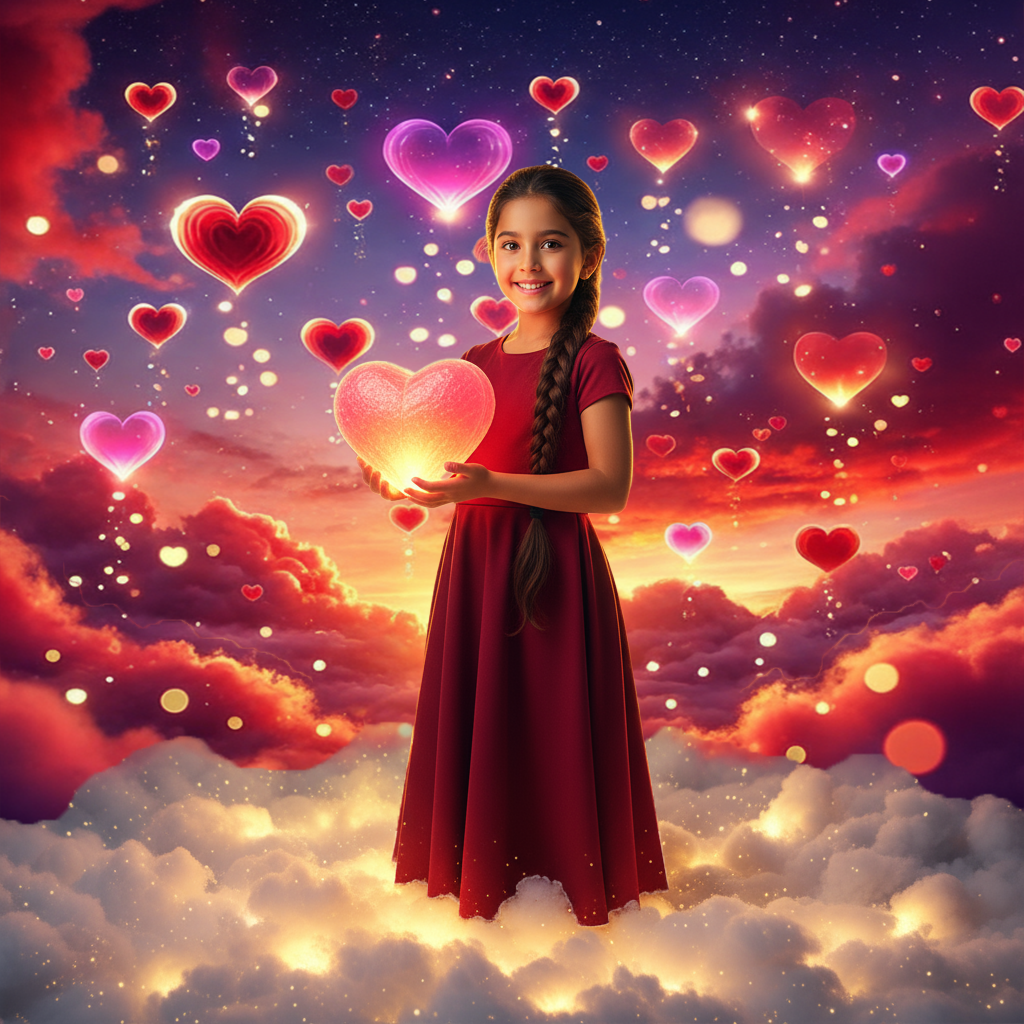 Romantic Love Cloud Backdrop