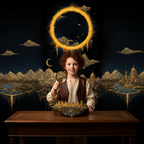 Eclipse Landscape Photo Backdrop