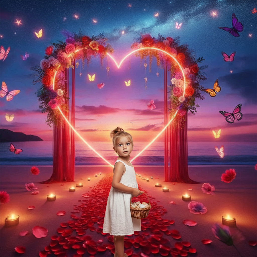 Beach Love Photo Backdrop