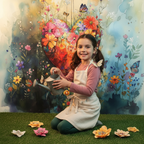 Watercolor Style Photo Backdrop