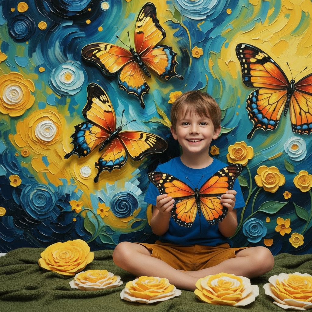 Van Gogh Style Photo Backdrop