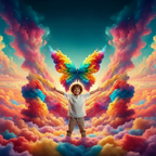 Colorful Butterfly Background Cloth