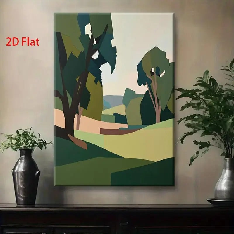 Minimalist Pastoral Landscape Wall Art