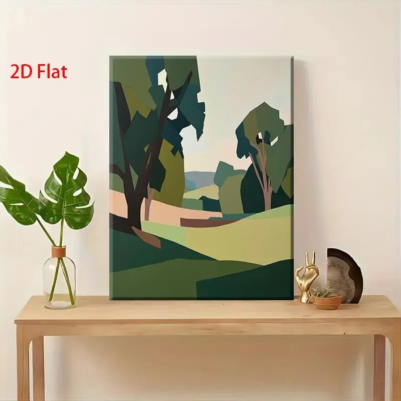 Minimalist Pastoral Landscape Wall Art