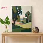Minimalist Pastoral Landscape Wall Art