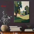 Minimalist Pastoral Landscape Wall Art