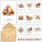 20pxs Happy Harvest Thanksgiving Cards
