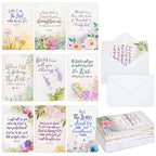 36pxs Watercolor Religious Condolence Cards