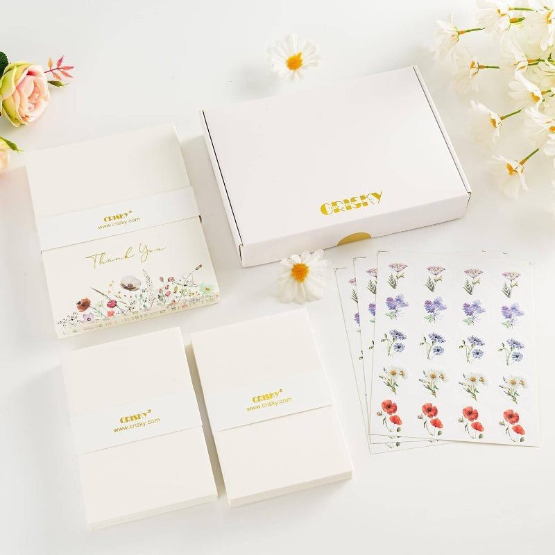 4pxs Gold Foil Thank You Cards