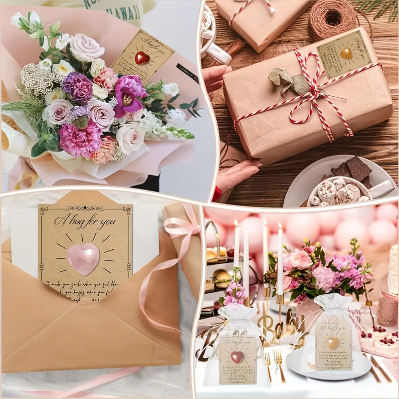 24pxs Khaki Valentine Cards