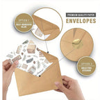 24pxs Hadley Flower Blank Cards